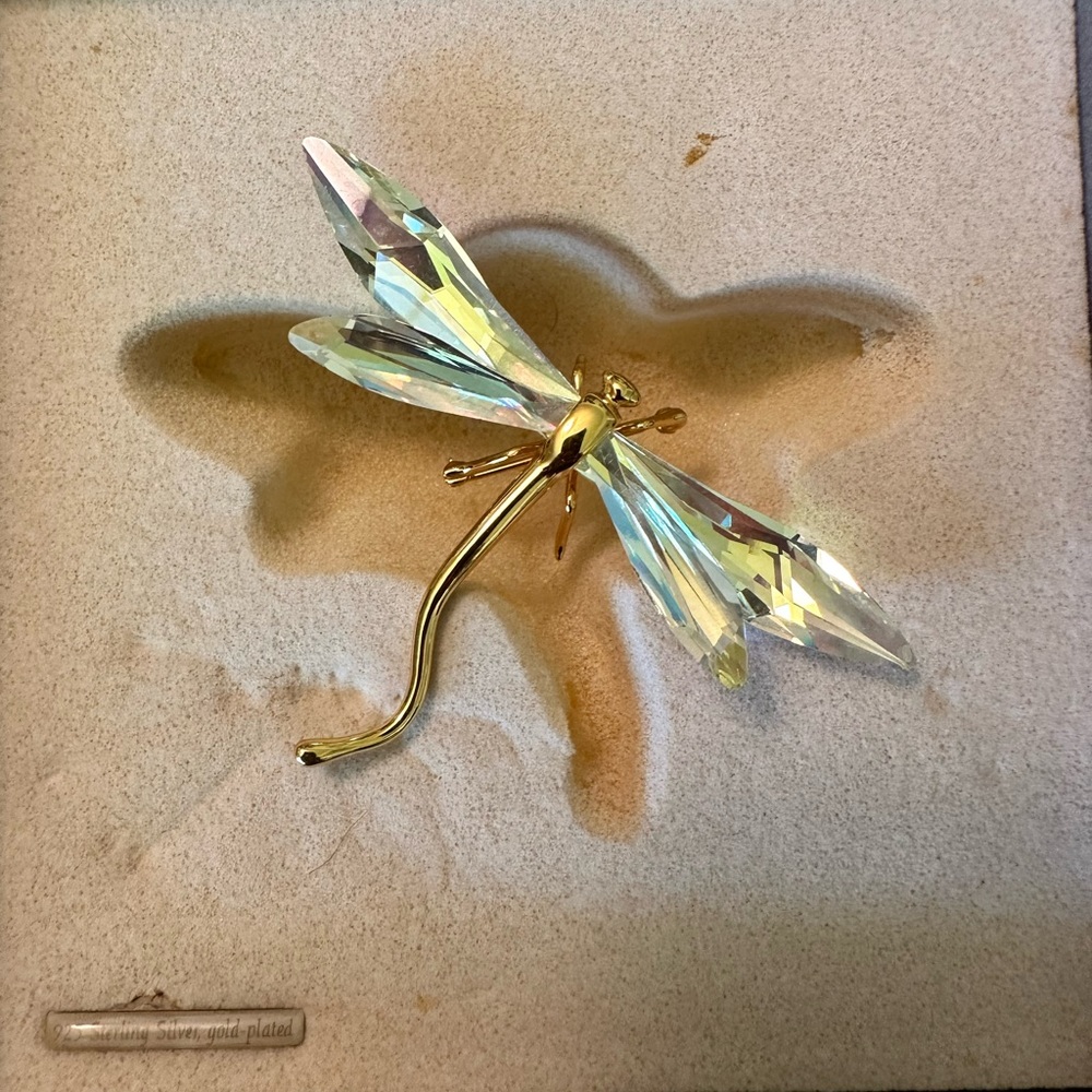 Daniel Swarovski Paradise Dragonfly Brooch